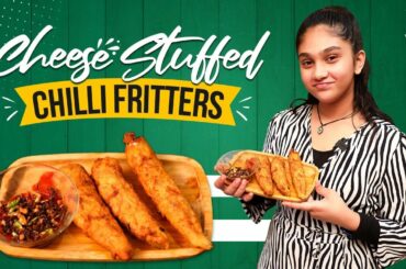 Cheese Stuffed Chilli Fritters | Jovika's Kitchen | Vanitha Vijaykumar