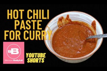 Hot Spicy Easy Chili Paste | Great For a Curry | #shorts | #cooking | #recipes