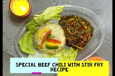 Special Beef Chili with Stir Fry Recipe in Urdu Hindi - SKK