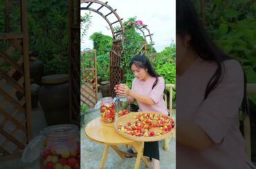 Making Apple Chili Pickle | Beautiful Rural Life #shorts #rurallife #chilipickle