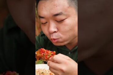 Eating food show yummy with spicy chili sauce #Shorts Ep2613