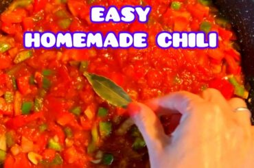 Best Easy Dinner Recipe Chili with Ground beef | Sasha's Homemade Cooking