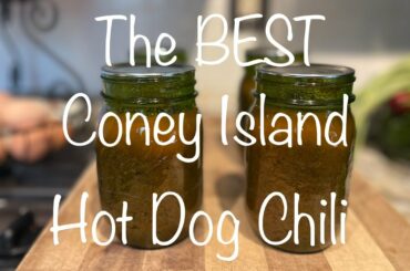 The BEST Coney Island HOT DOG CHILI RECIPE!! #recipe #canning #oururbanhomestead