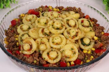 Potato. With garlic sauce. Better than noodles. Simple recipe. I cook it 3 times a week.