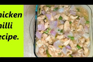Chicken Chilli Recipe.||Chili Chicken With Gravy Recipe.