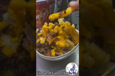 Potato Fries with Bacon Chili Cheese