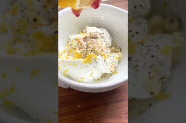 jammy eggs w chili butter & garlic yogurt  #breakfastideas #recipes