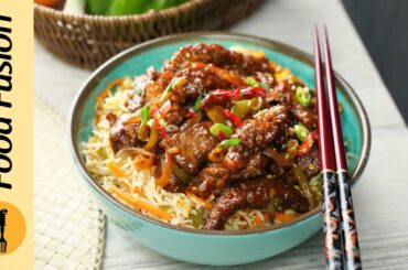 Crispy Chilli Beef with Egg & Vegetable Fried Rice Recipe by Food Fusion