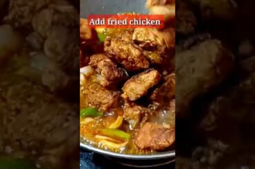 Quick Chilli Chicken Recipe l Desi Chinese #shorts #youtubeshorts #foodie