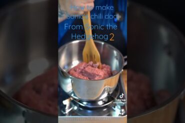 disguise making a Sonic's chili dog