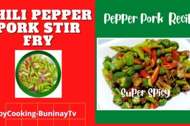 Chili Pork Pepper Pork Stir Fry Vlog #161