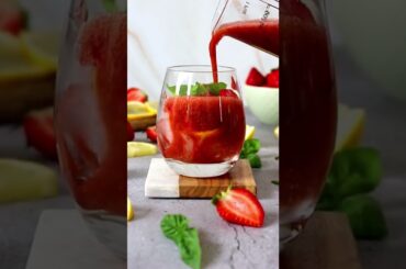 Strawberry Basil Lemonade #shorts