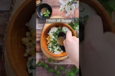 How to make sweetcorn raita for biryani #shorts