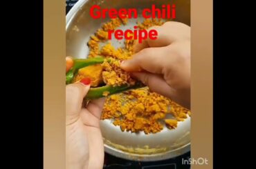 #Green chili recipe|green chili recipe made in 5 minutes|chili recipe with umme muhammad
