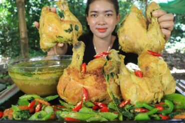 Yummy cooking stir-fried Chicken leg with chili recipe