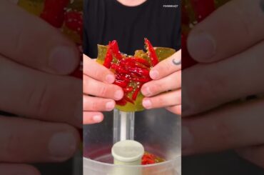 How to Make Candied Thai Chili Ice Cream Rolls #shorts