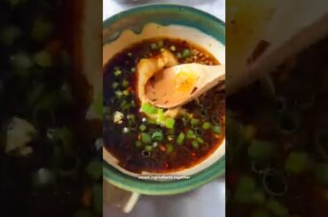 Pan Fried Tofu with chili miso sauce  #recipe #food  #shorts