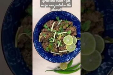 Super delicious Green Chili Mince/ Hari mirch qeema - subscribe the channel for full recipe