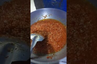 cooking Hot chili's spicy sauce #short