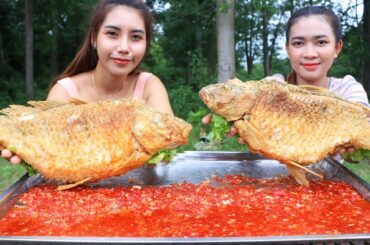Yummy cooking fish crispy with chili sauce recipe - Fish crispy recipe