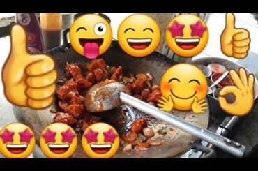 Chili Champ Recipes | Chilli chaap street food | Champ recipe food fusion.