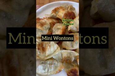 Bitesize Mini Wontons with Chili Garlic Dipping Sauce