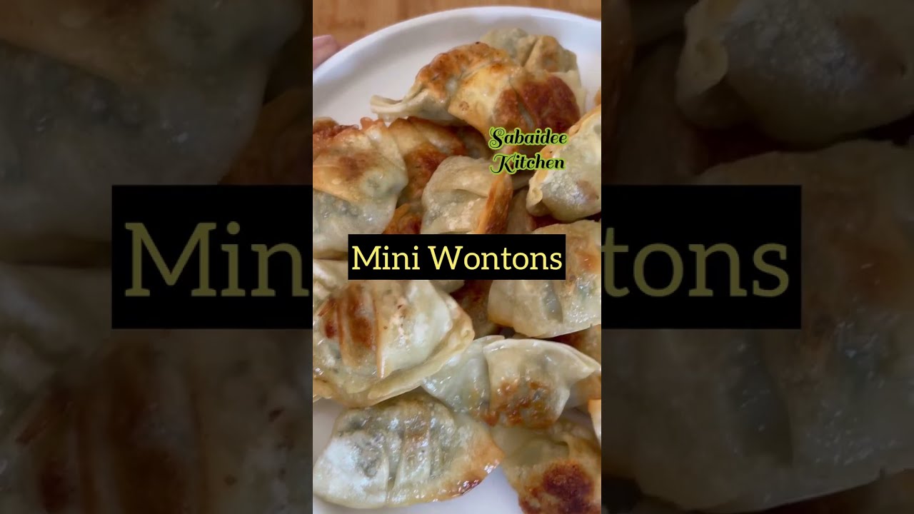 Bitesize Mini Wontons with Chili Garlic Dipping Sauce Chili Chili