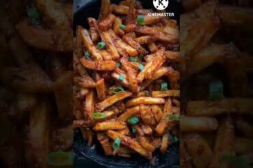 Chili potato recipe | Crispy potato | #shorts #viralvideo #youtubeshorts #shortvideo