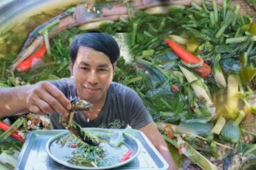 Wow Eating Eel Soup So Hot Spicy Chili Recipe-Mukbang Yummy Eel soup