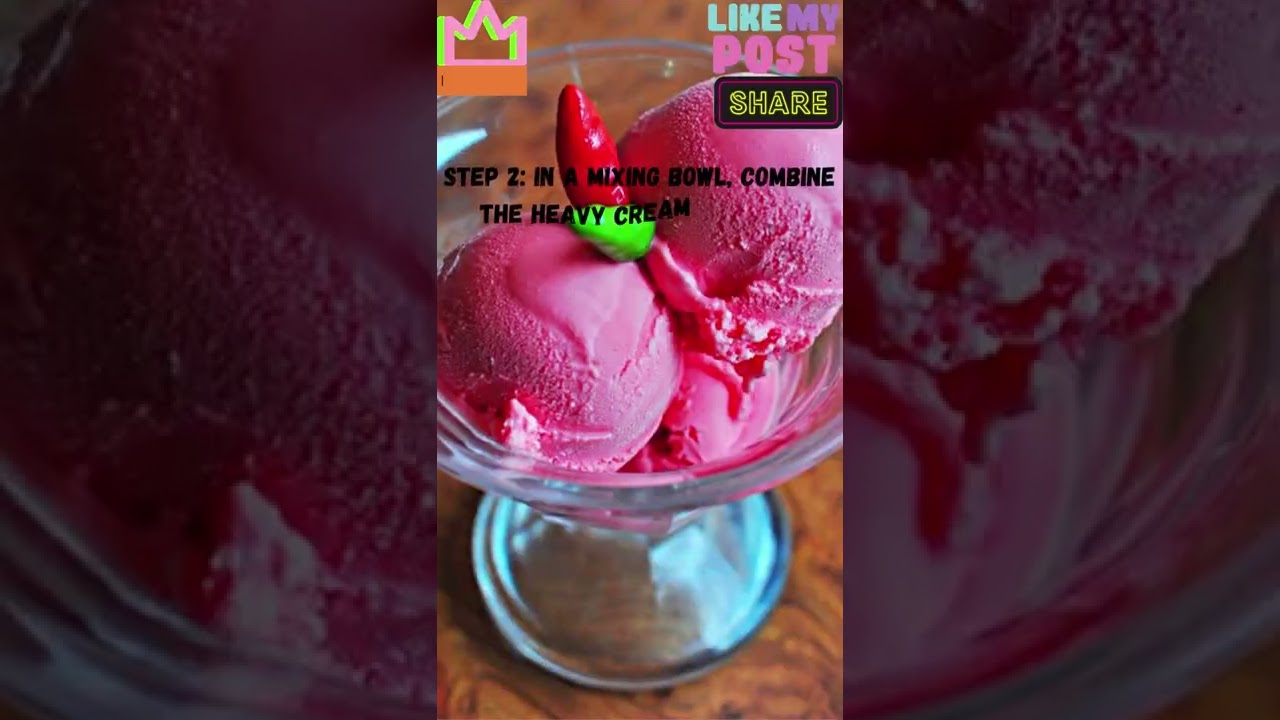 HOW TO MAKE SILI SORBETES (CHILI ICE CREAM) IN 4 EASY STEPS shorts