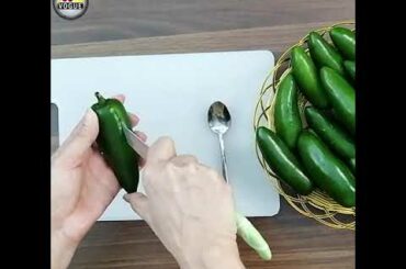 Chili Bites Recipe  - Stuffed Chilies #shorts