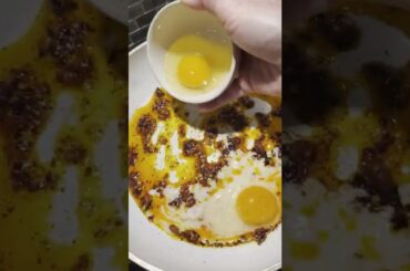 Chili Crisp Fried Egg Bowl #shorts