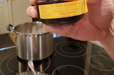 By boyfriends mom is from Mexico, she brings this back every trip. It's got a little kick, fantastic smokey flavor.