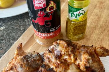Spicy devil, tanjin habanero chicken. Daaaamnnn.