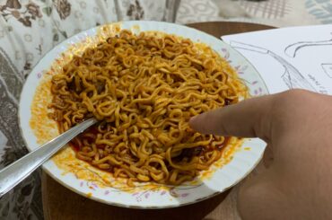 I ate DEATH NOODLES made with five different kinds of peppers and 32 different kinds of chilies one of the hottest things I’ve ever eaten