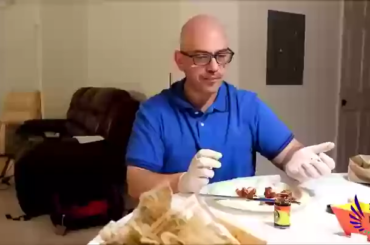 WCGW doing the Hot Ones show from home