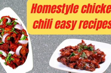 Chicken chilly recipe | Home style chicken chilly | Easy and fast chicken chili recipe