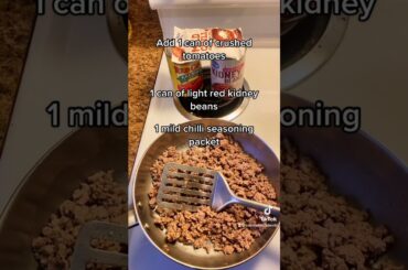 10 minute dinner idea Chili