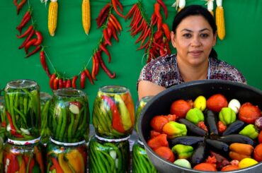 New Recipe - Pickled Chili Peppers | Dolma from non-Ordinary Eggplant