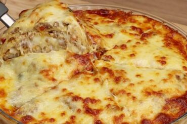 Hi You guys, today we are going to make a lasagna with pancake dough. Super easy and delicious.