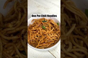 One Pot Chili Noodles #shorts
