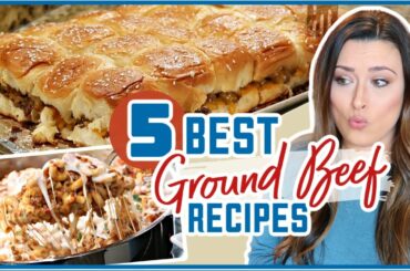 5 Ground Beef Recipes that will Change Your Life!! | Cook Clean And Repeat