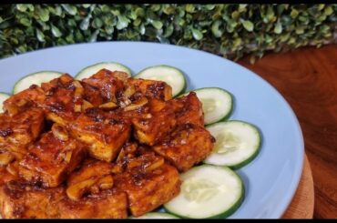 TOFU RECIPE | How to cook savory CHILI GARLIC TOFU