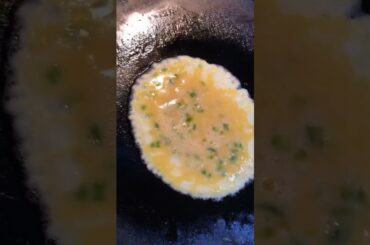 Eggs with green chili are so good  #shorts #eggs #cooking #food