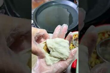 Egg with chili pancake packing