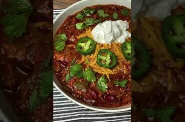 Smoked brisket chili!