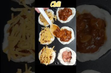 Chili Cheese Dog Bowls using canned biscuits!