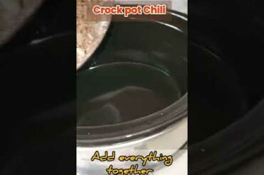Crockpot chili