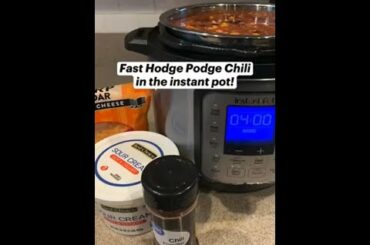 Another Fall Soup! Hodge Podge Chili in the Instant Pot