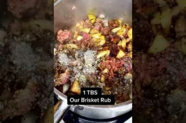 Smoked Brisket Chili. #fyp #chili #brisket #comfortfood #bourbon #shor